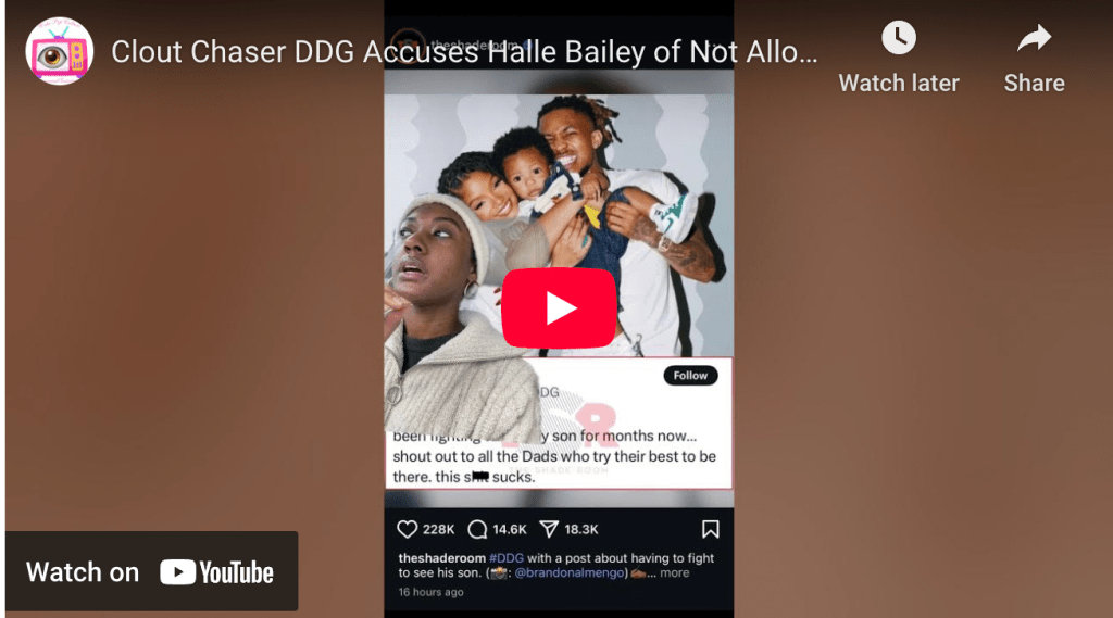 Halle Bailey’s Baby Daddy DDG Claims He’s Being Kept Away From Son,&nbsp;Halo