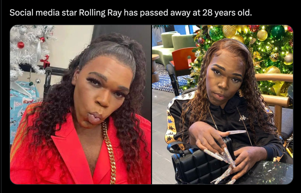 Another Influencer Gone: Rolling Ray Dead at&nbsp;28